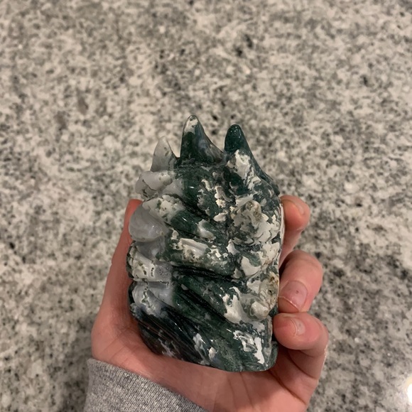 Moss agate eagle - Picture 5 of 6